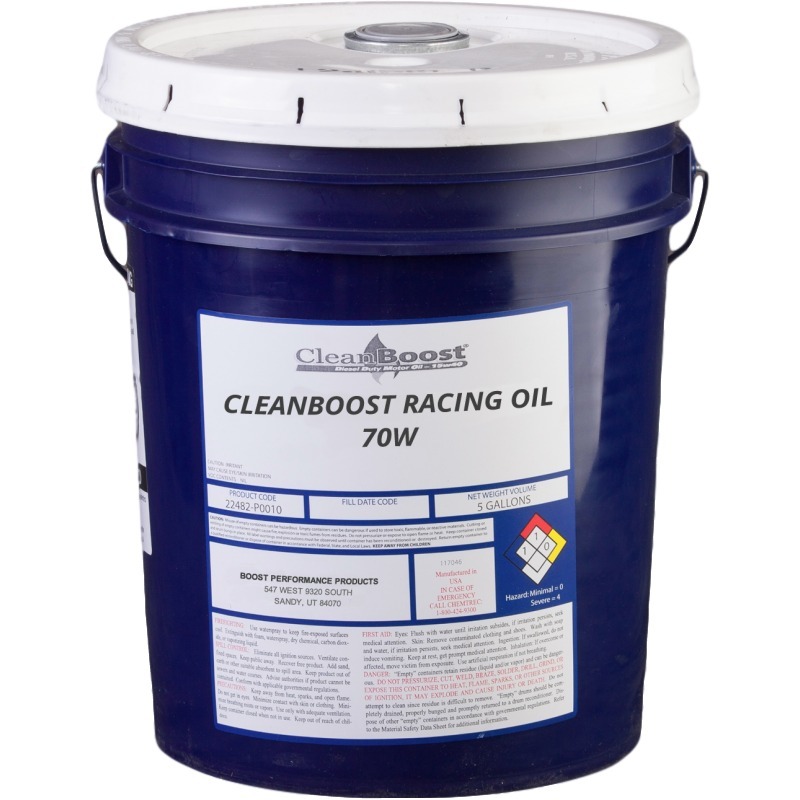CleanBoost® 70W Race – Racing Engine Oil – 5 Gallon