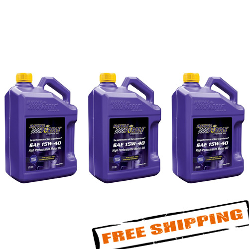 Royal Purple 04154 Duralec Super 15W-40 Synthetic Diesel Motor Oil – 3 Gallons