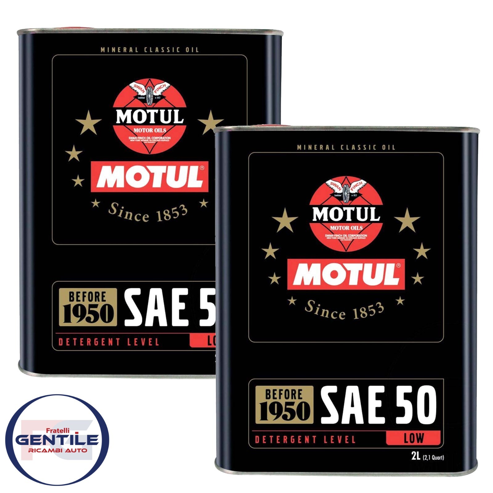 MOTUL SAE50 MONOGRAD CAR ENGINE OIL EPODA UP TO 1950 4 LT