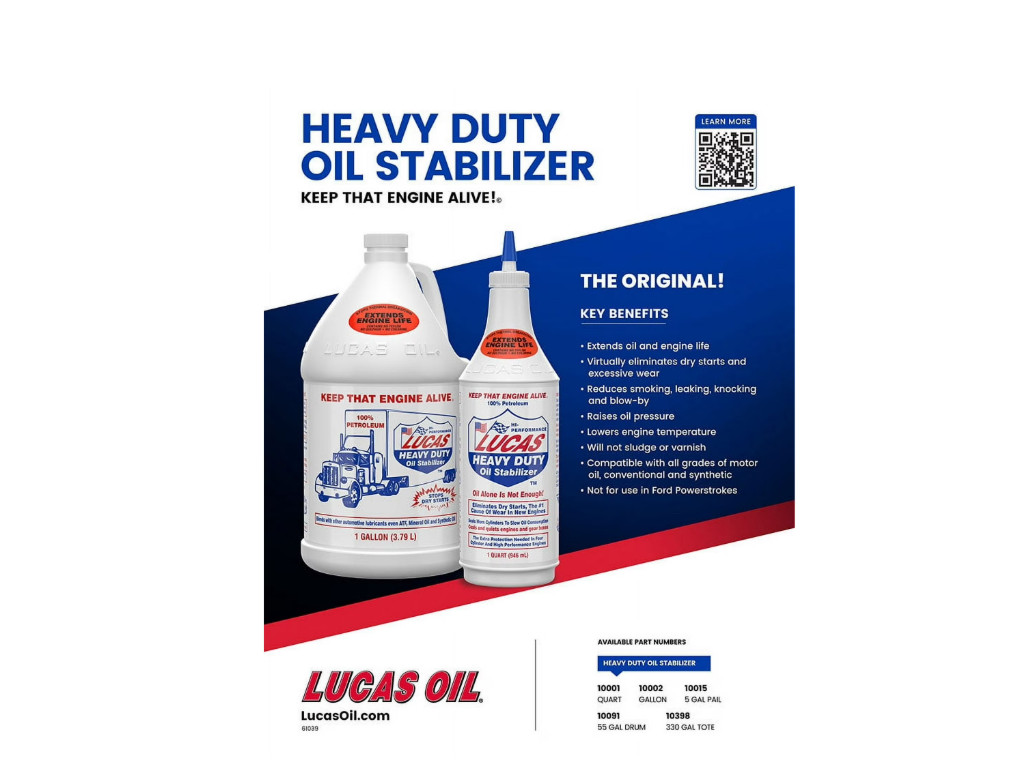 Lucas Oil 10002 Heavy Duty Oil Stabilizer One Gallon Automotive Additive