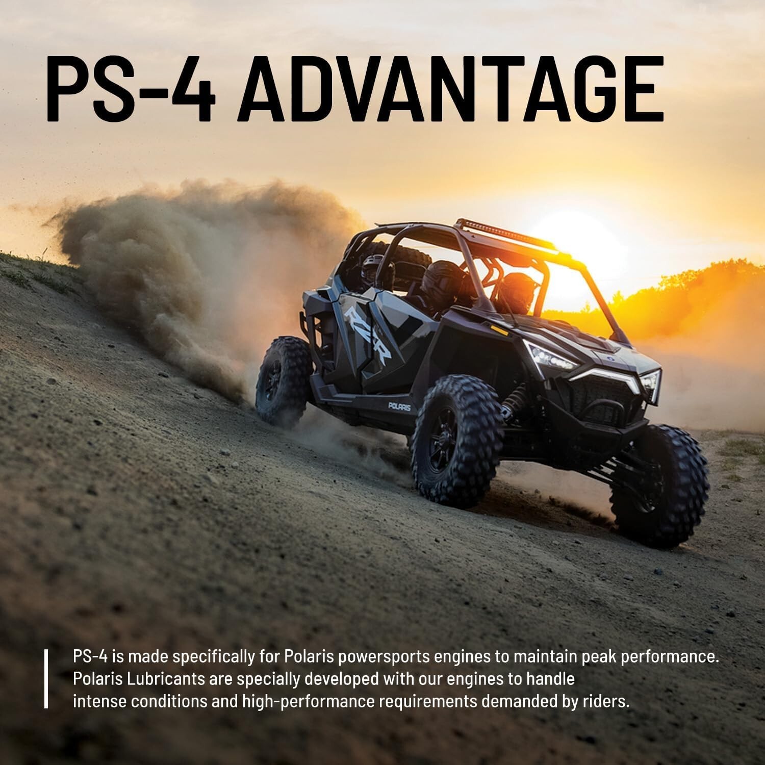 Premium PS4 5W-50 Engine Oil – Full Synthetic for All Powersports Use, 1 Gallon