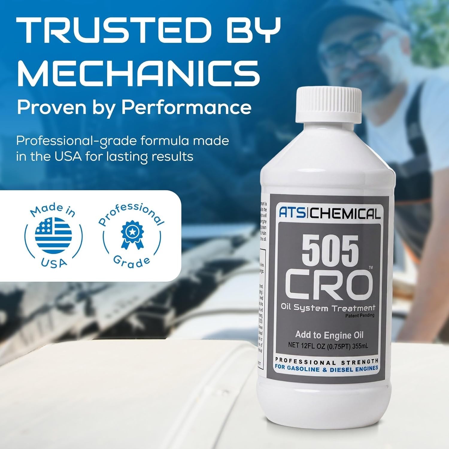 12 oz 505 CRO Oil Additive – Cleans Sludge, Restores Smooth Idle & Performance