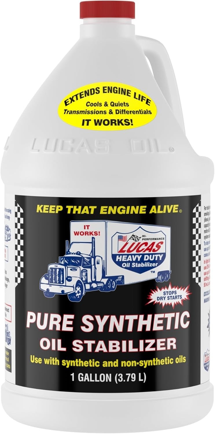Pack of 4 Lucas Oil 10131 Pure Synthetic Oil Stabilizer – 1 Gallon