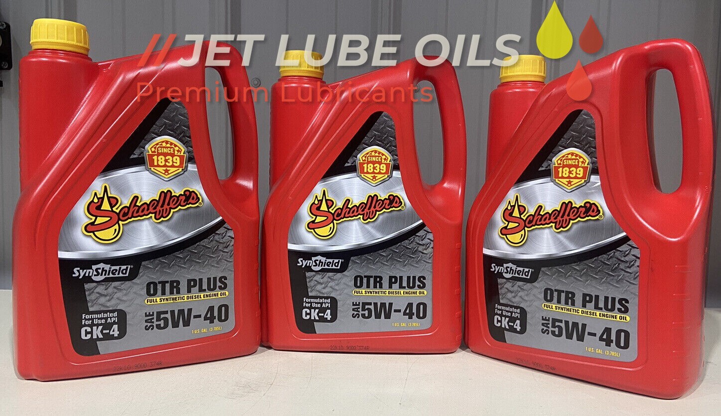3 Schaeffer’s 9000 5W-40 OTR Plus Diesel Engine Oil 3 Gallons