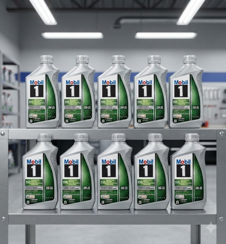 10 pack- MOBIL 125386 ESP X2 0W-20; ESP X2 Full Synthetic Motor Oil 0W-20, 1 Qt