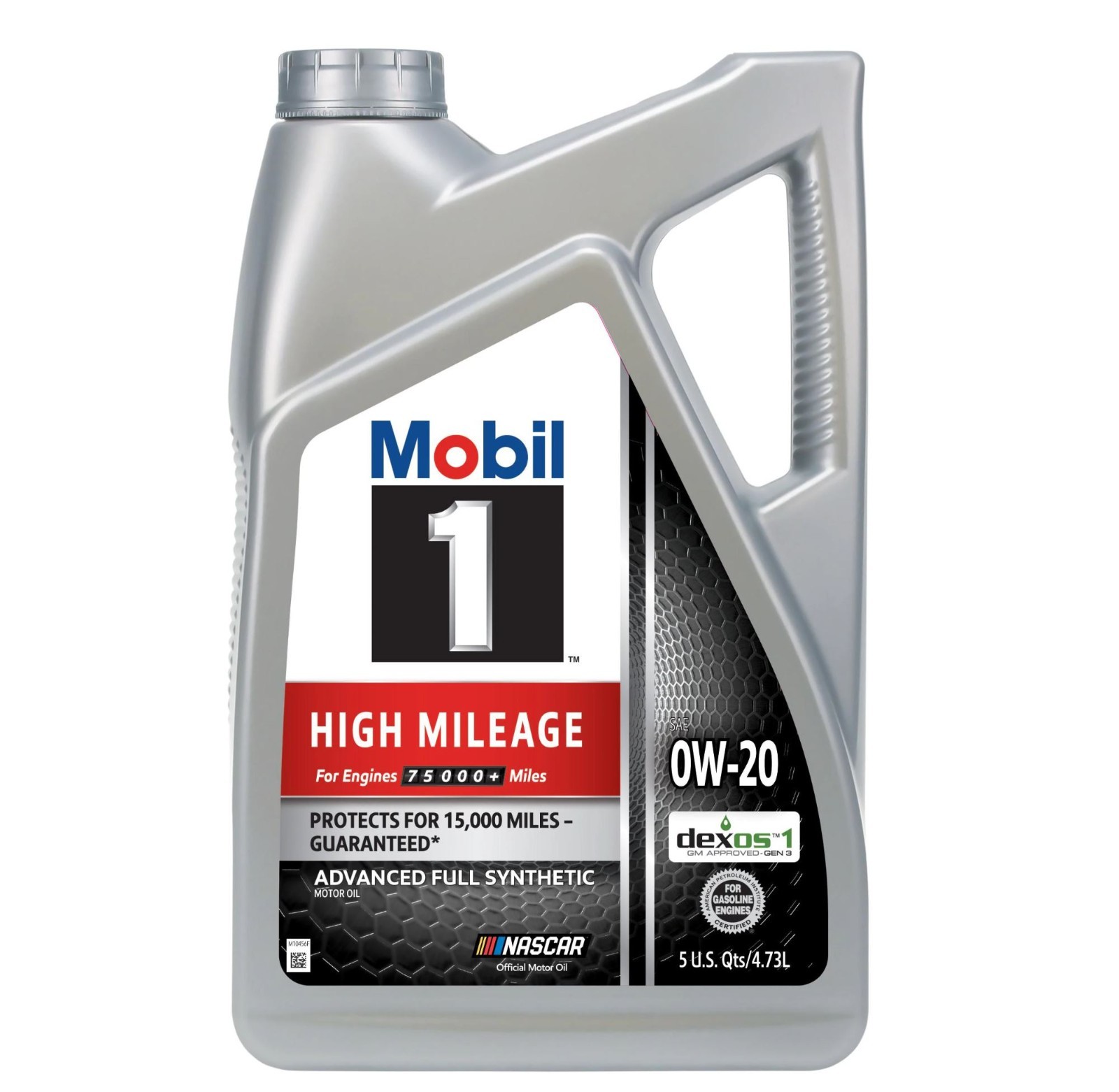2 Pack Mobil 1 High Mileage Full Synthetic 0W-20 Motor Oil 5 Quart