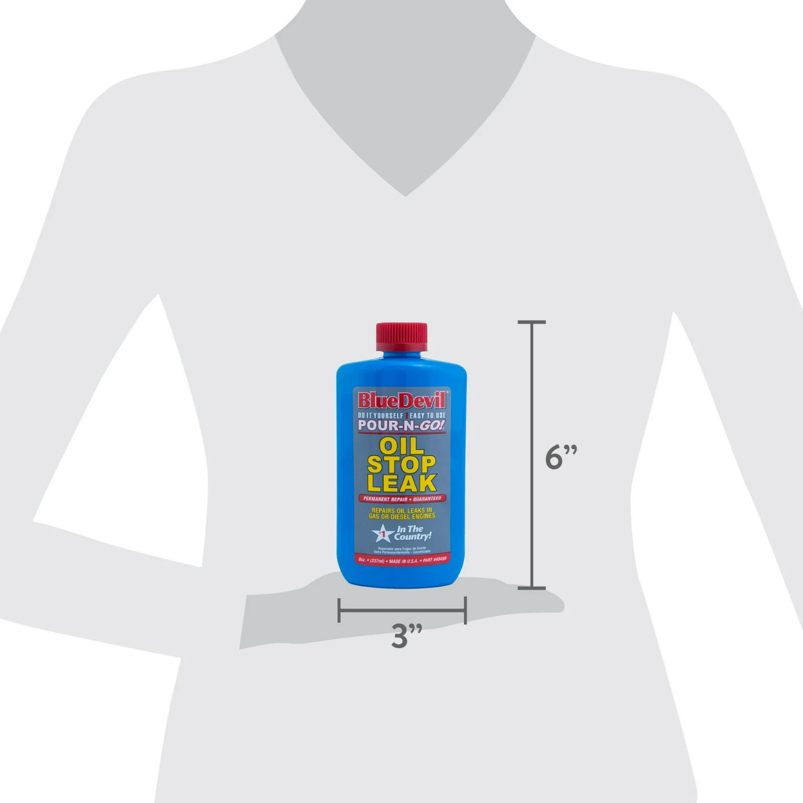 (3 pack) BlueDevil Oil Stop Leak, 8 oz Bottle