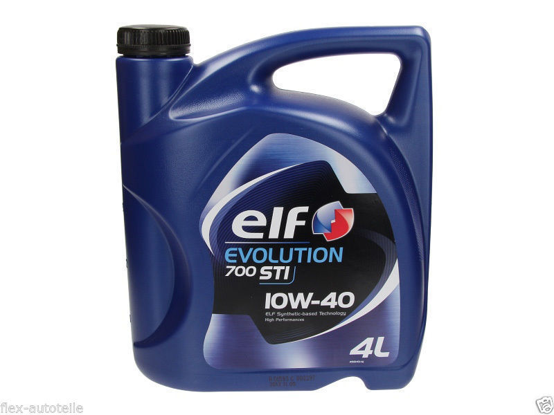 Elf 4l Evolution 700 STI 10W-40 Motor Oil API SL/CF ACEA A3/B4 VW Renault Audi