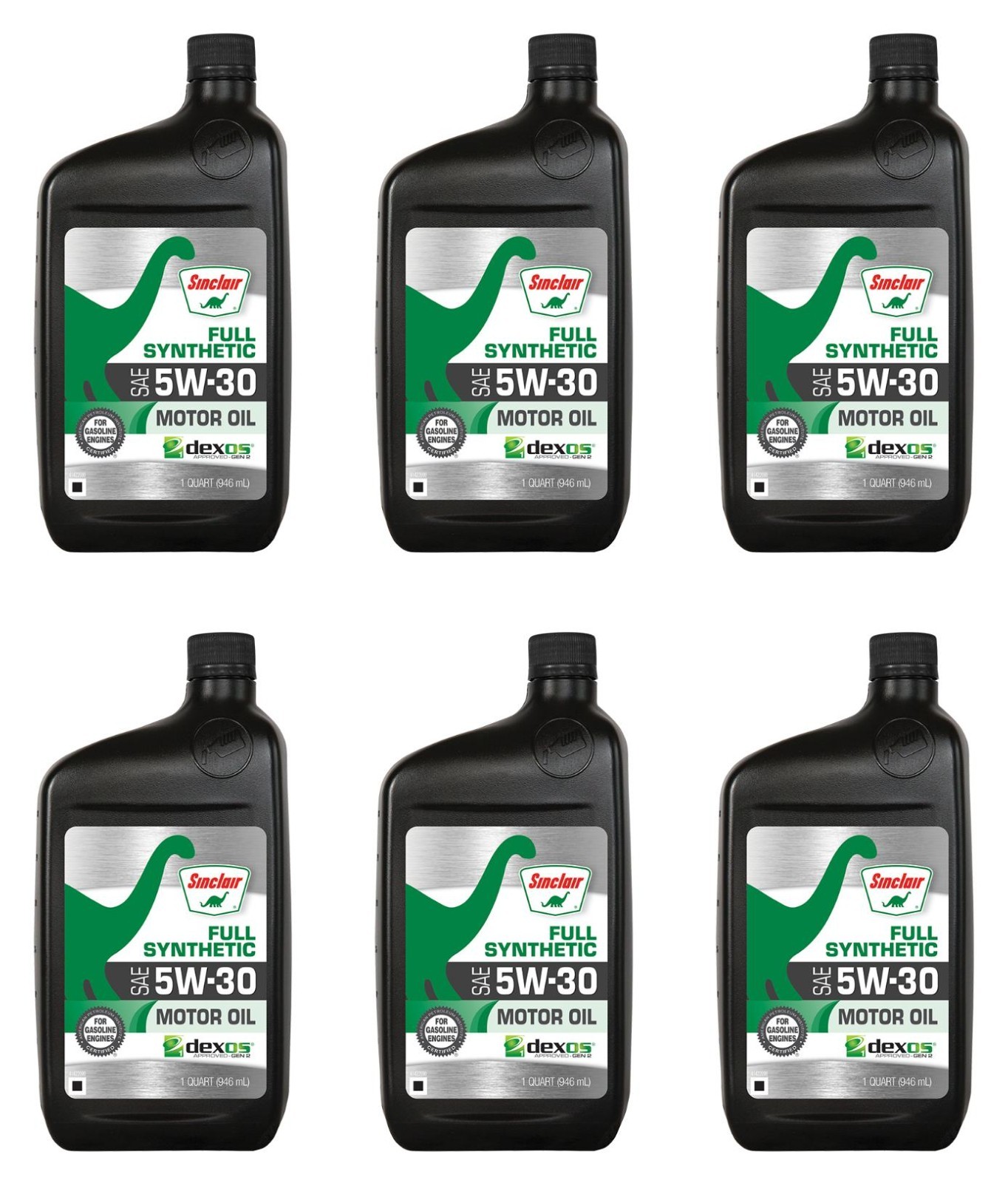 Sinclair Dexos Approved 5W-30 Full Synthetic Motor Oil; 6 – 1 Quart Bottle Case