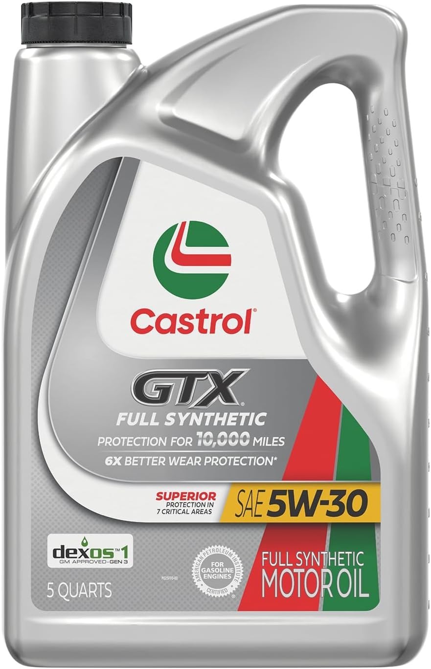 GTX Full Synthetic 5W-30 Motor Oil – 5 Quarts of Superior Engine Protection
