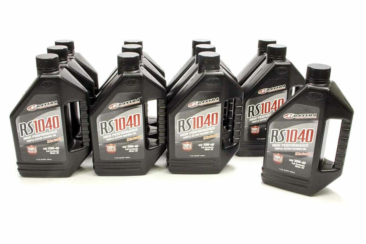 MAXIMA RACING OILS (39-16901) 10w40 Synthetic Oil Case 12×1 Quart RS1040
