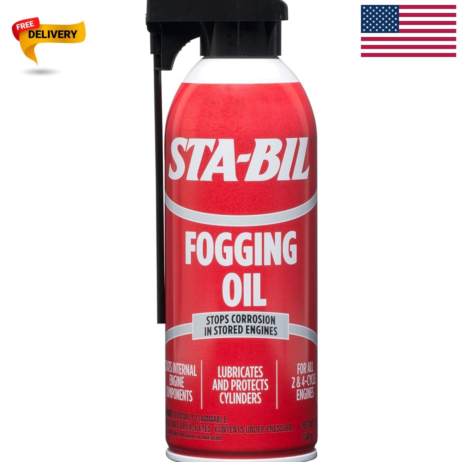 STA-BIL Fogging Oil – Universal Fit for 2 & 4 Cycle Engines – 12 oz. Can