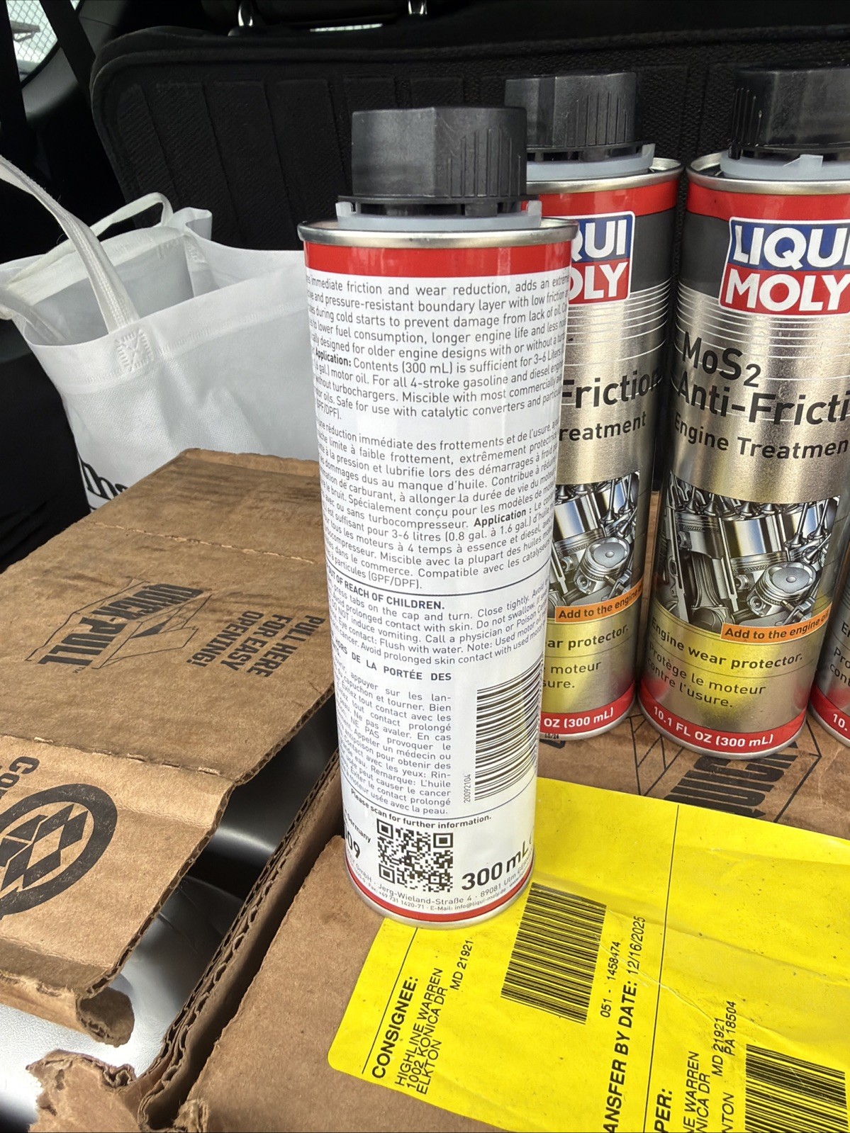 Liqui Moly MoS2 Anti-Friction Engine Treatment | 300 ml | Oil additive Pack of 4
