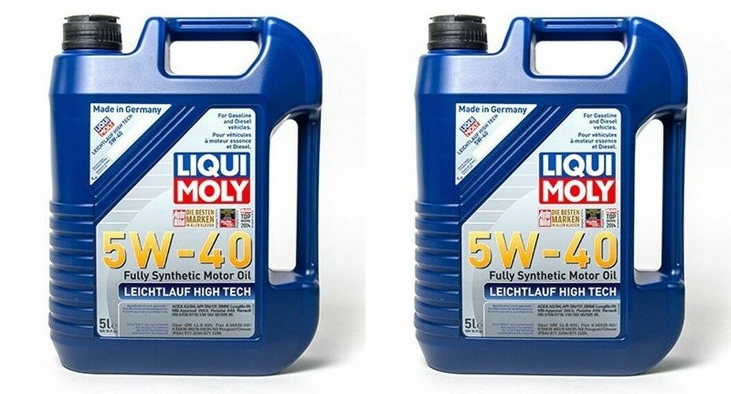 10 Liters LIQUIMOLY Leichtlauf High Tech 5W-40 Full Synthetic Motor Oil