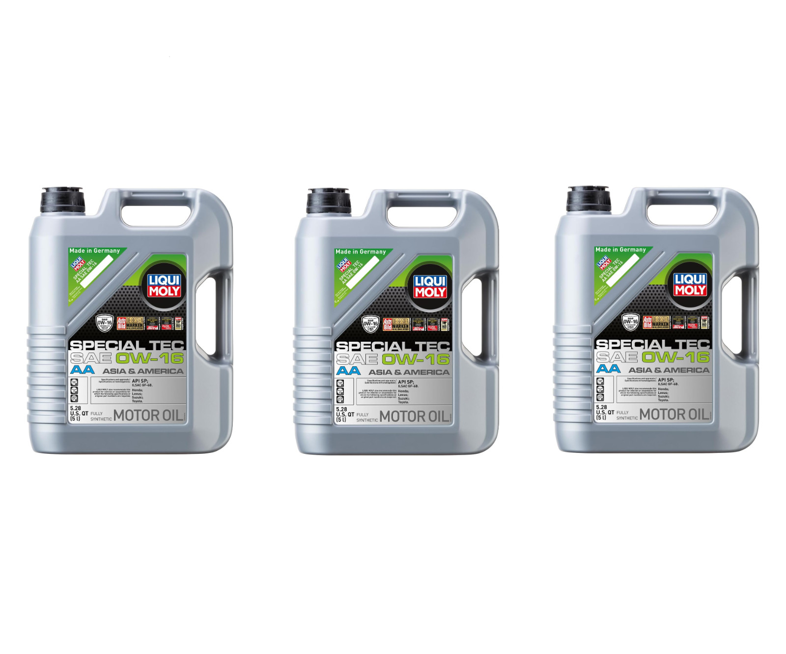 Pack of 3 LIQUI MOLY 20328 Special Tec AA 0W-16; 5 Liter