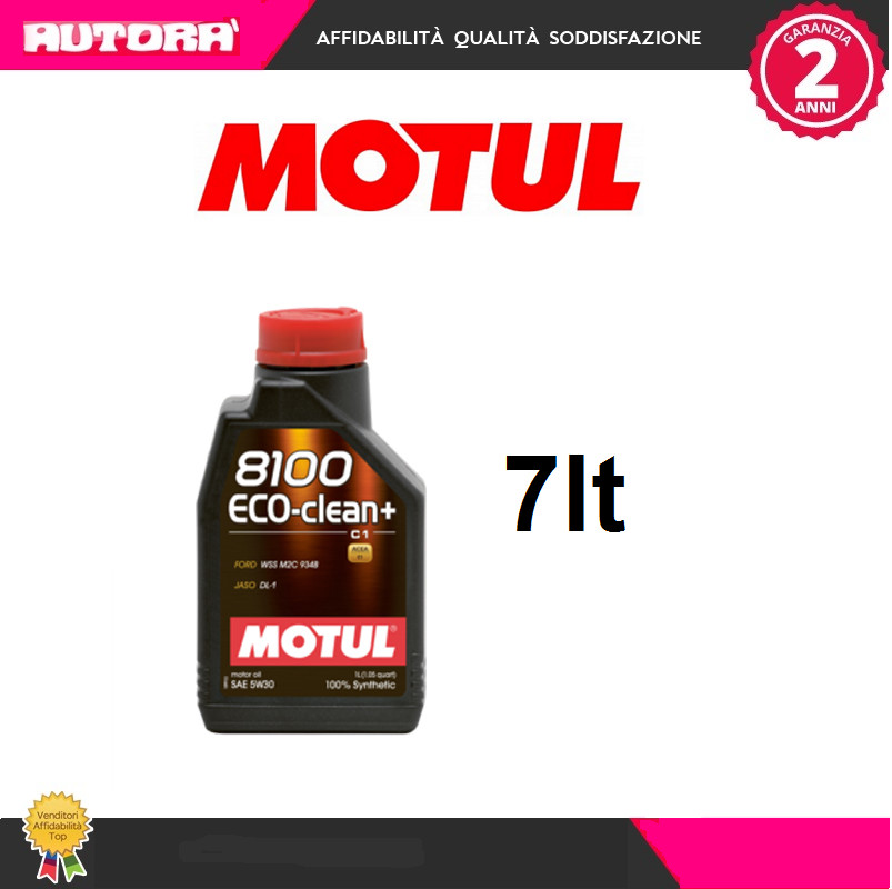 101580 7lt Olio Motul 8100 Eco Clean + 5W30 100% Sintetico (MARCA MOTUL)