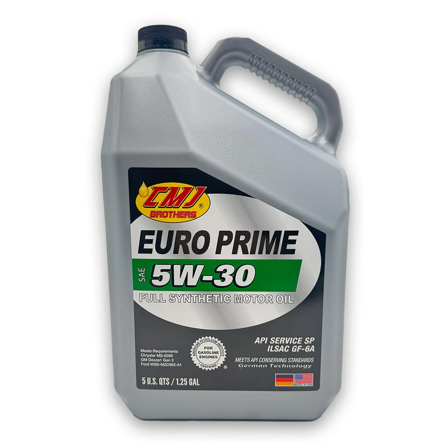 3 Pack 5 QT CMJ Brothers EURO PRIME 5W-30 Full Synthetic Motor Oil