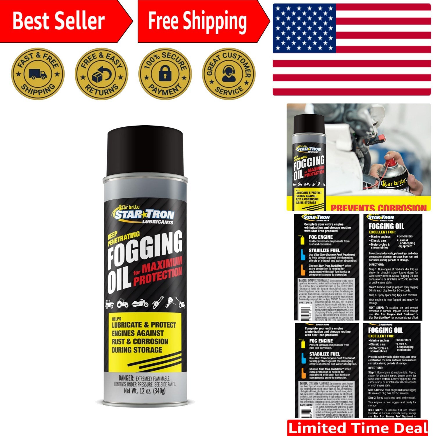 Fogging Oil – Professional Grade – Maximum Protection for All Engines in Seas…