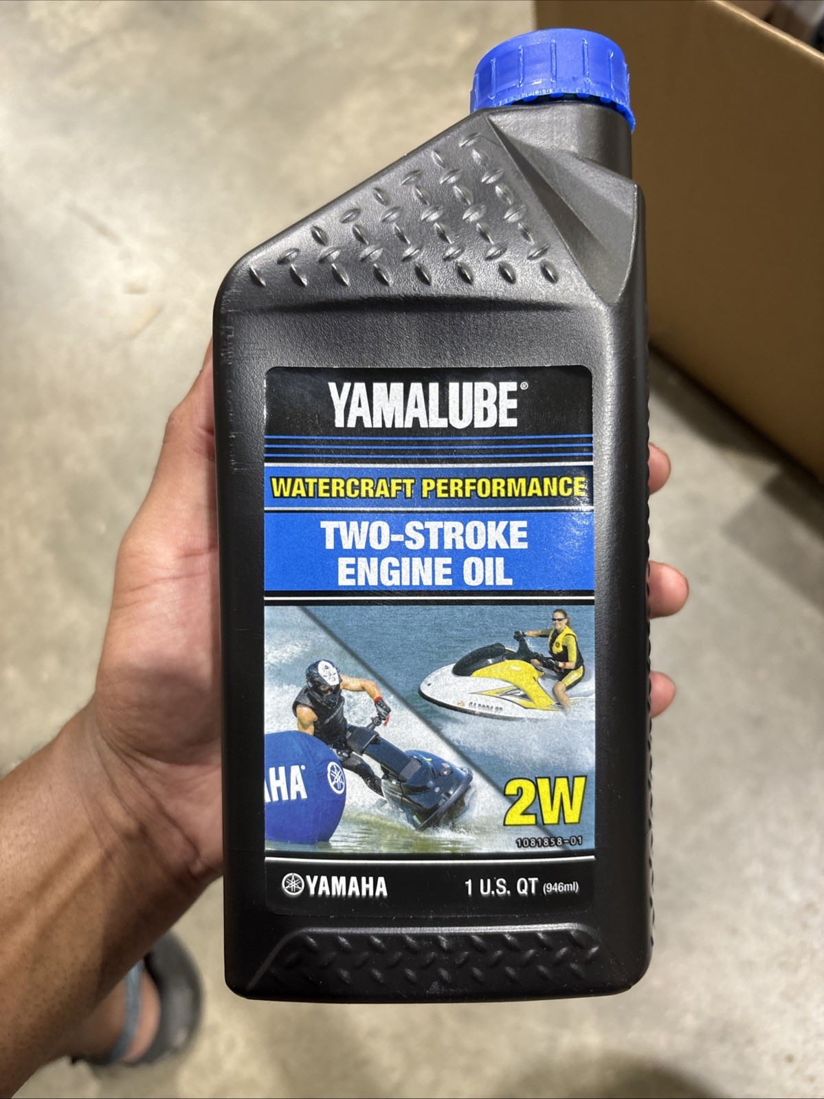 Yamaha, Yamalube 2W Watercraft 2-Stroke Engine Oil 1 Qt LUB-2STRK-W1-12 (9 Pack)