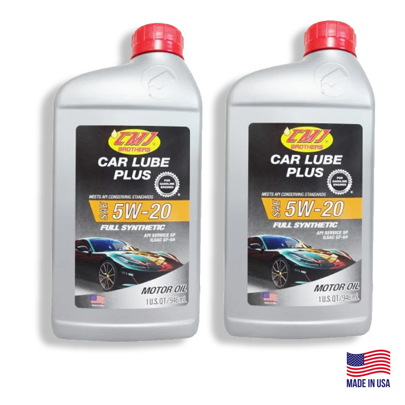 2 Pack – 5W-20 CMJ Brothers Car Lube Plus SAE 5W-20 Full Synthetic Motor Oil