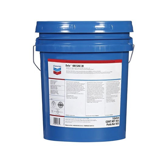 Chevron Delo 400 SAE 30 Heavy Duty Motor Oil, 5 – 1 Gallon Pail | 235118
