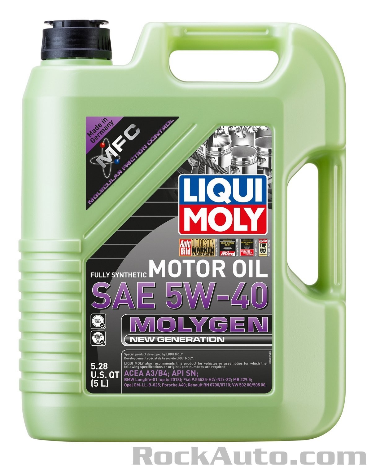 LIQUI MOLY 20232 Molygen New Generation 5W-40; 5 Liter-SALE