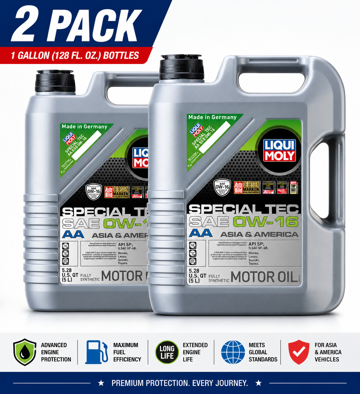 [FLASH SALE] LIQUI MOLY 20328 Special Tec AA 0W-16; 5 Liter – 2 PACK