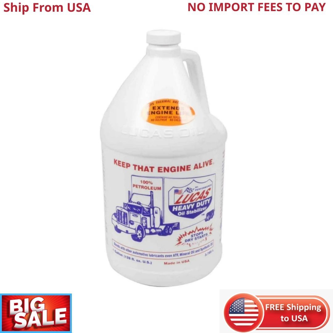 Lucas Oil 10002 Heavy Duty Oil Stabilizer One Gallon Automotive Additive New