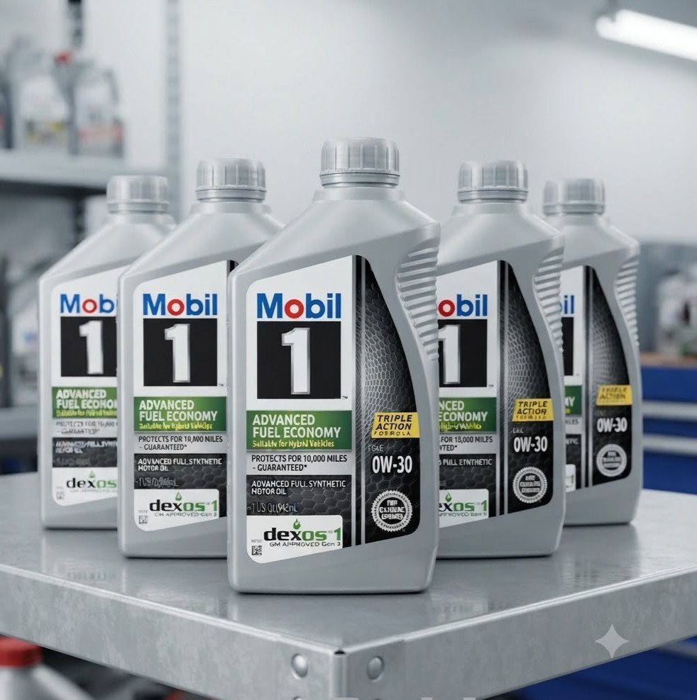 7 PACK- MOBIL 112746 0W30; Mobil 1 Advanced Fuel Economy; Full Synthetic; 1 QT