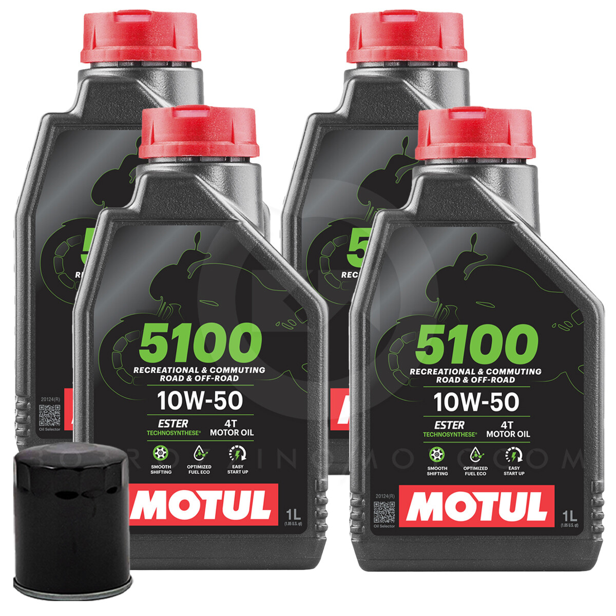 TAGLIANDO 4LT MOTUL 5100 10W50 OIL + ARCTIC CAT FILTER 4X4 375 2002-0000