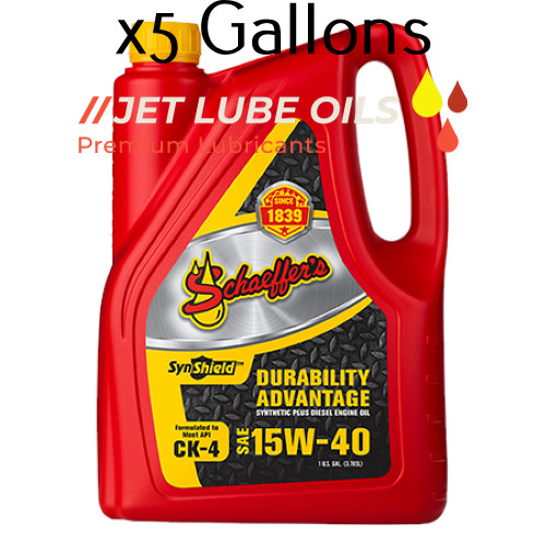 5 Schaeffer’s 15W-40 700 Synshield Diesel Engine Oil 5 Gallons