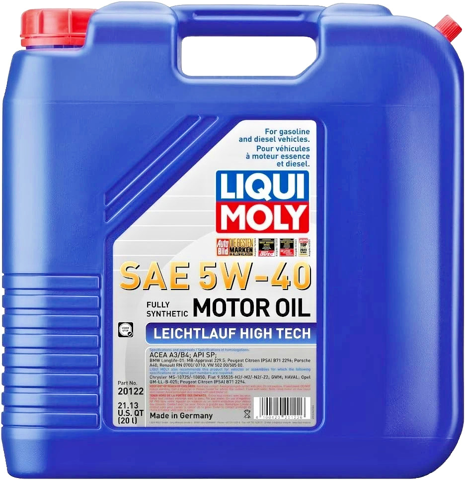 LIQUI MOLY 20122 Leichtlauf High Tech 5W-40; 20 Liter
