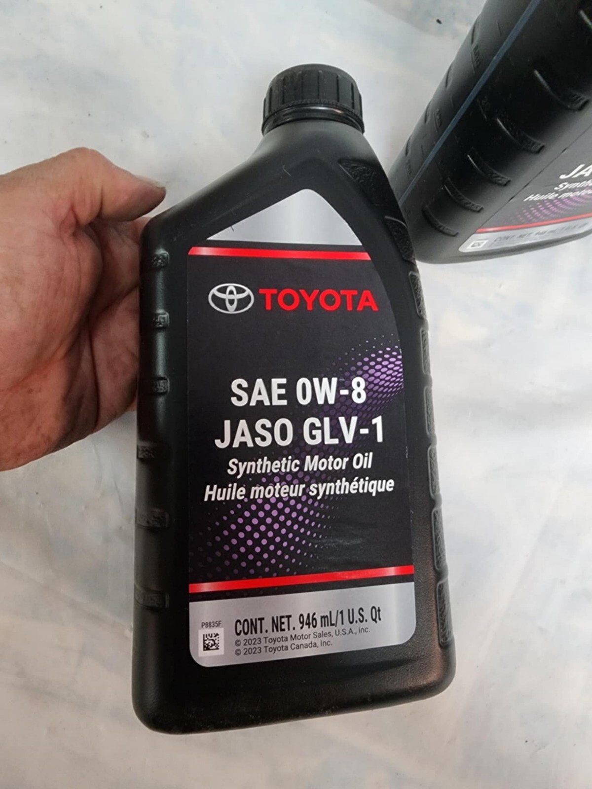 TOYOTA/LEXUS SAE 0W-8 JASO GLV-1 CASE OF 6 QUARTS 00279-08QTE-01