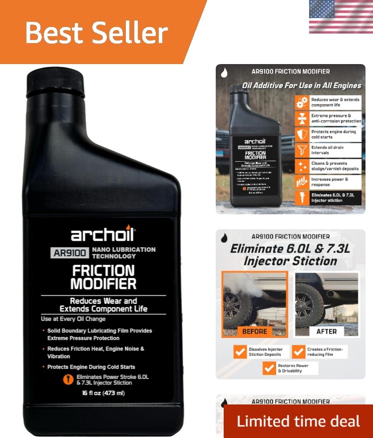 16oz AR9100 Oil Additive – Optimal Solution for Cold Starts & Injector Stiction