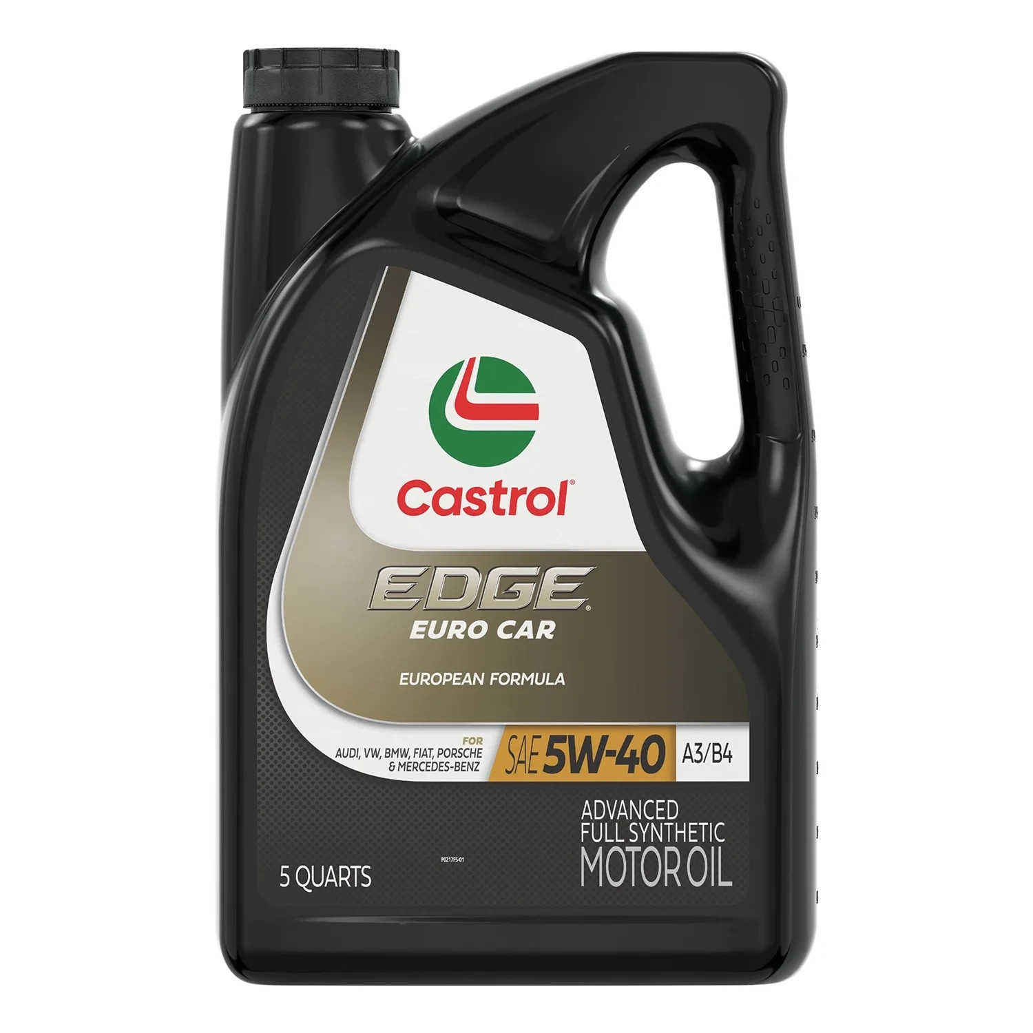 (2 pack) Castrol EDGE Euro 5W-40 A3/B4 Advanced Full Synthetic Motor Oil, 5 Quar
