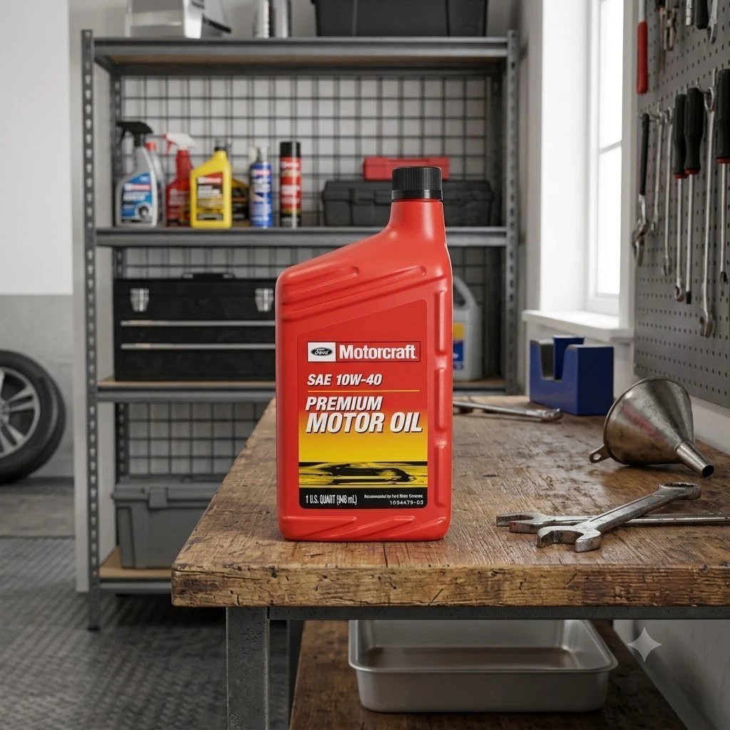 MOTORCRAFT XO10W40QP Premium; SAE 10W-40; 1 Quart