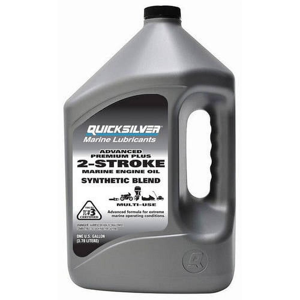 Quicksilver Premium Plus 2-Stroke Synthetic Blend Marine Engine Oil 1 Gallon NEW
