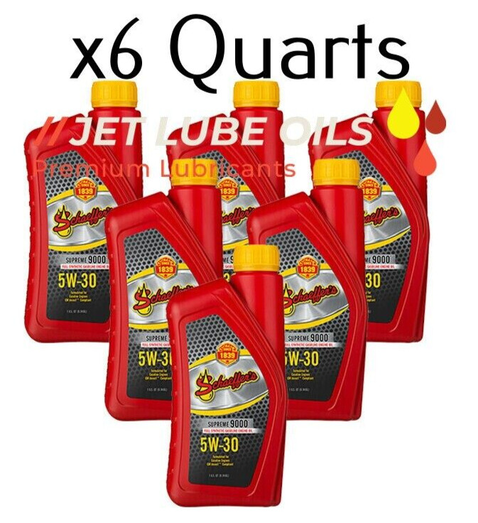 6 Schaeffer’s Full Synthetic Oil 5W-30 9003D 6 Quarts