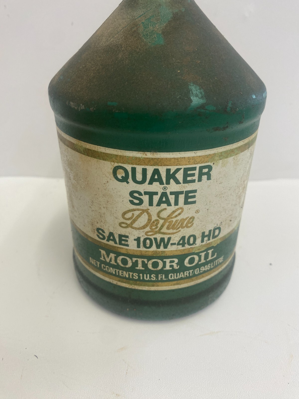 Quaker State Deluxe SAE 10W-40 HD Motor Oil One U.S Quart Full Bottle plastic