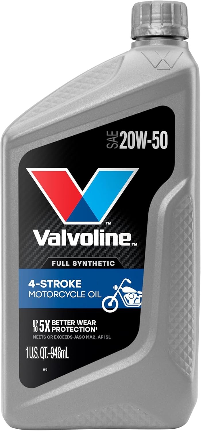 Advanced 4-Stroke Full Synthetic 20W-50 Engine Oil – 1 Qt for Optimal Protection
