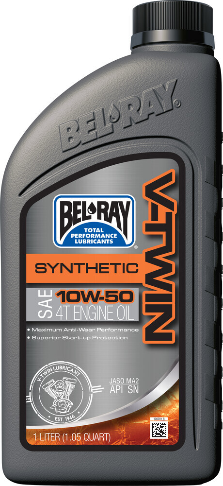 BEL-RAY 10W-50 HARLEY-DAVIDSON V-Twin Synthetic 4T 4-Stroke Engine Motor Oil 1L