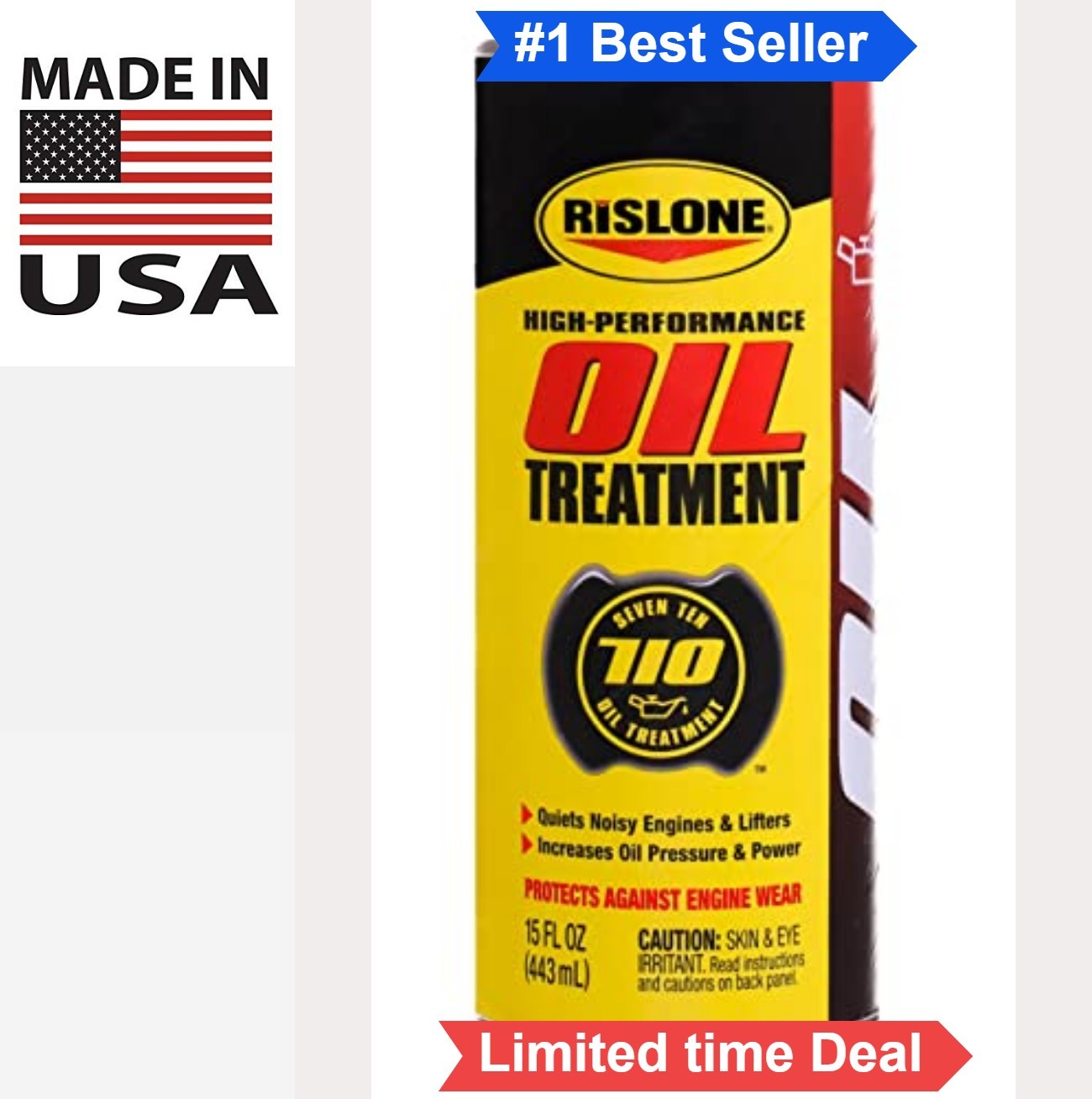 Engine Oil Treatment 15 oz High Viscosity Reduces Friction Wear Increases Oil