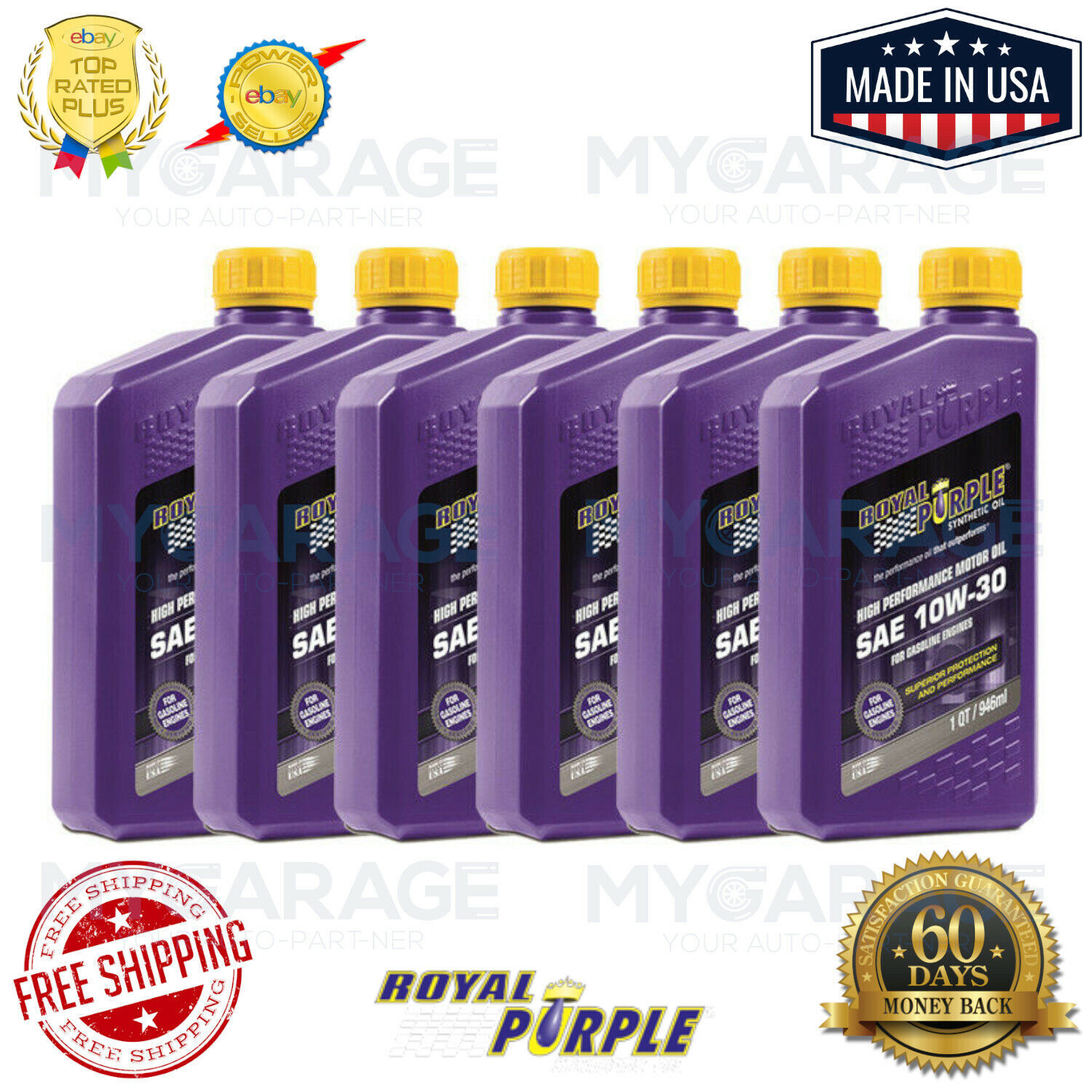 Royal Purple Heavy Duty SAE 10W-30 Synthetic Motor Oil 1 QT – 1 Quart 01130