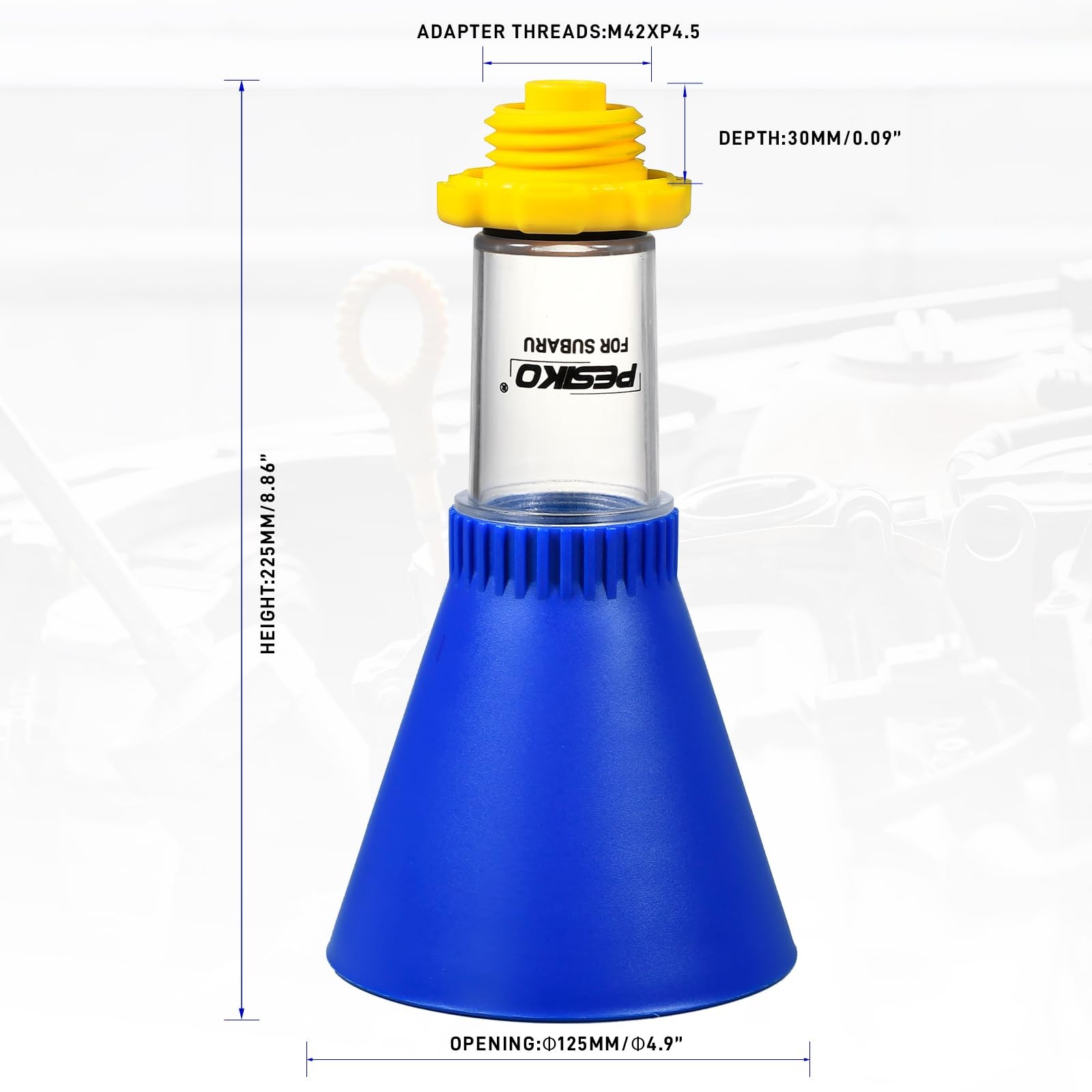 Engine Oil Funnel SpillHandsCompatible with Vehicle for Fast & Easy Oil Change