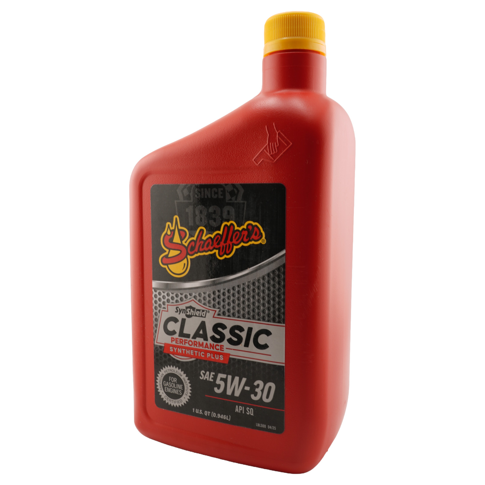 Schaeffer’s 4530 SynShield Classic Synthetic Plus 5W-30 Oil, 1 Qt. – Pack of 8