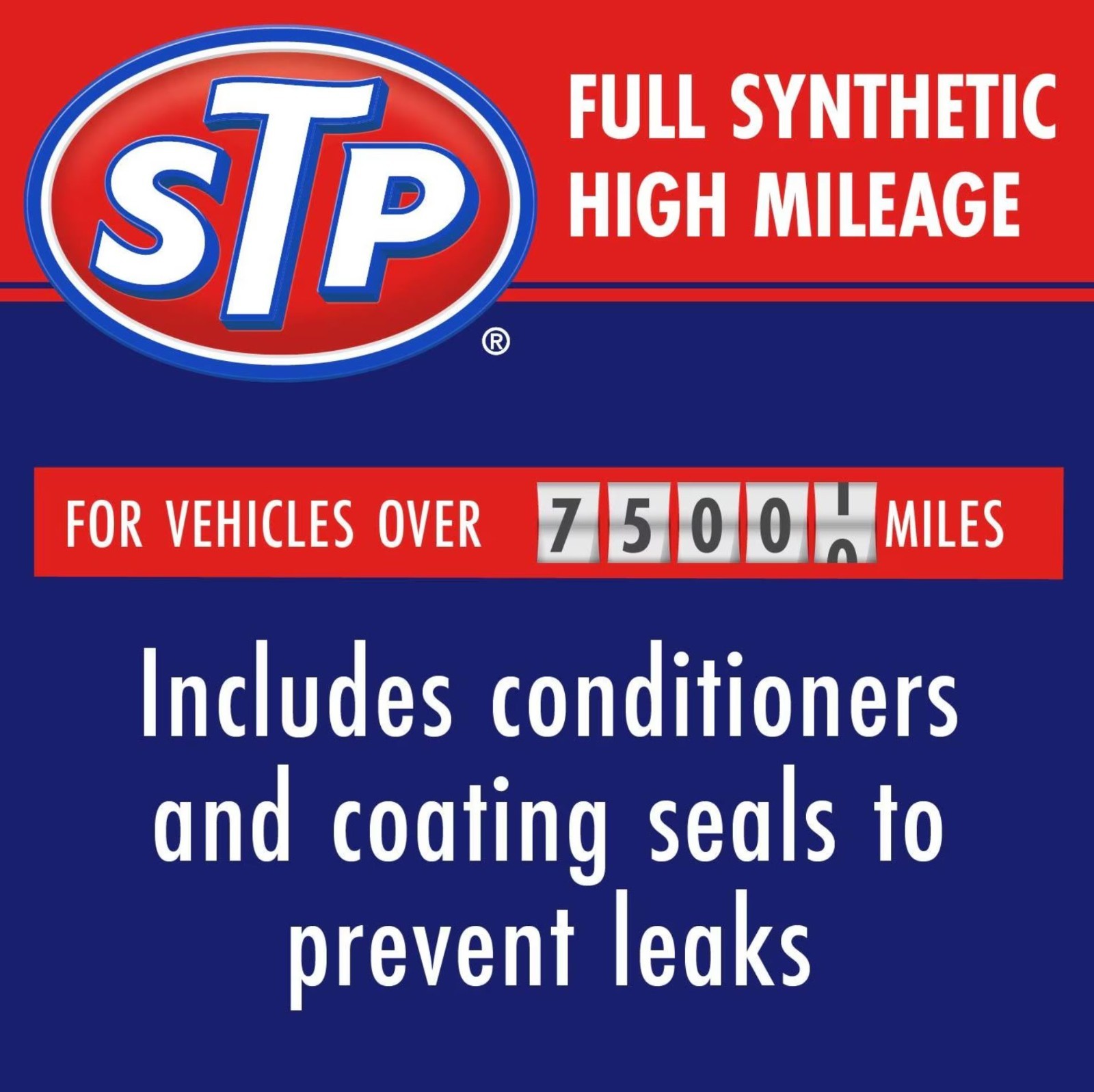 2 Pack STP High Mileage Full Synthetic 5W-30 Motor Oil 5 Quart STPSH5W305Q