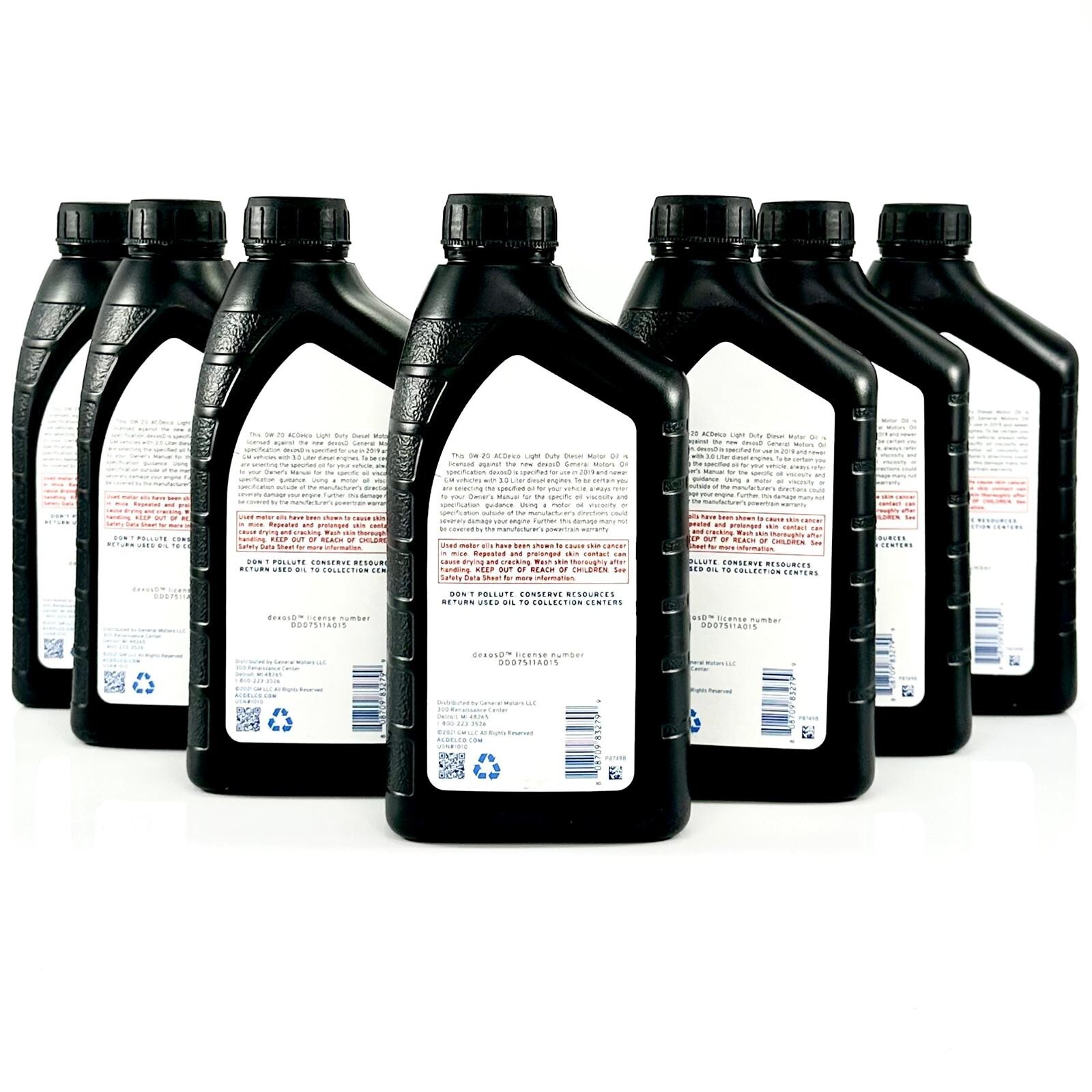 ACDelco DexosD Oil Change kit 7 Quarts of OW-20 Engine Oil
