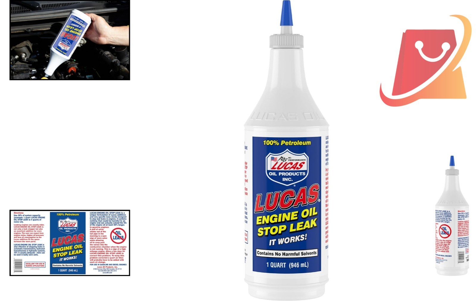 Engine Oil Stop Leak – 32 Ounces, No Harmful Solvents, Universal Use