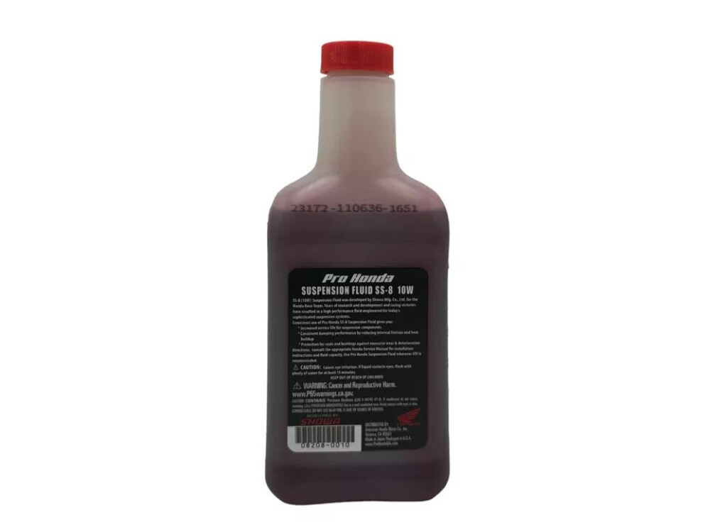Genuine Honda SS-8 10W Fork Oil Suspension Fluid 1 Quart – 08208-0010 – SS8 10 W