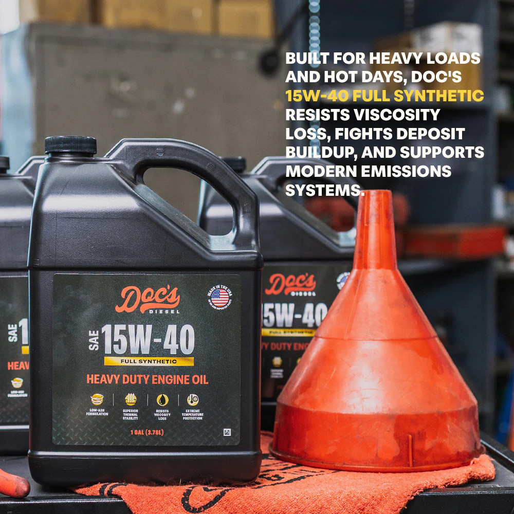 Doc’s Diesel 15W-40 Full Synthetic Heavy-Duty Diesel Oil
